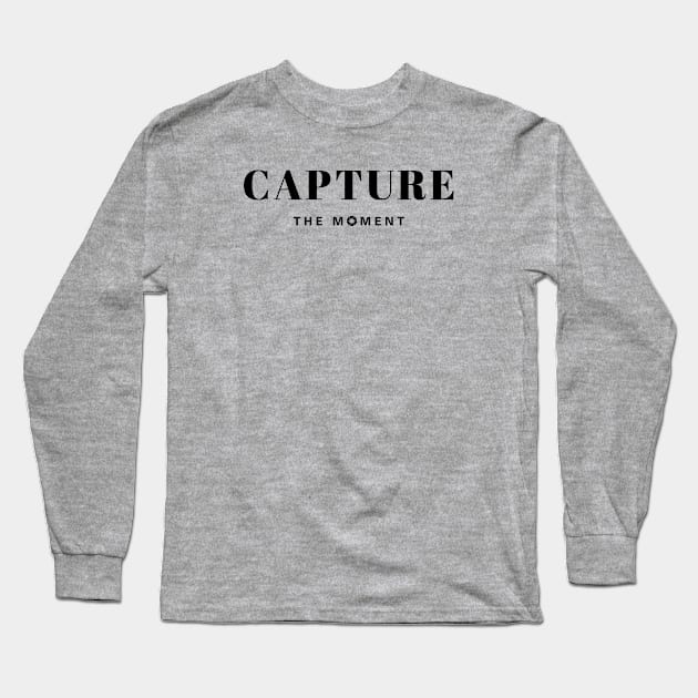 Photographer Gift Idea Capture the moment Aperture Graphic F Point Symbol Long Sleeve T-Shirt by yourstruly